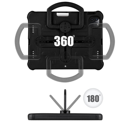 For iPad Air 11 2024 / 2025 Shield 360 Rotation Handle EVA Shockproof PC Tablet Case(Black) by bashfashion