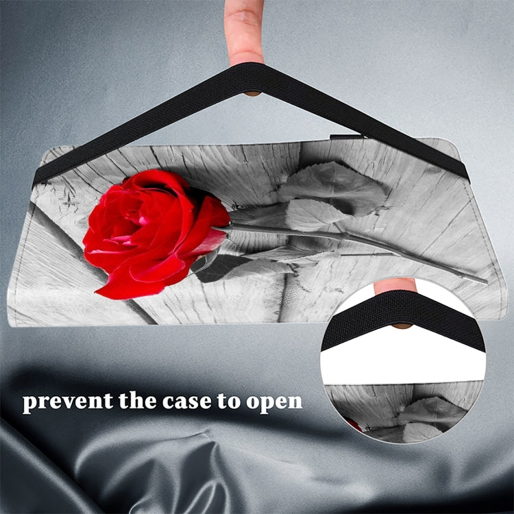 For Samsung Galaxy Tab A7 Lite 8.7 Crystal Texture Painted Leather Tablet Case(Rose) by bashfashion