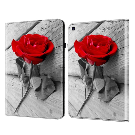 For Samsung Galaxy Tab A 8.0 2019 Crystal Texture Painted Leather Tablet Case(Rose) by bashfashion