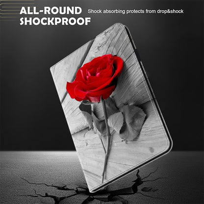 For Samsung Galaxy Tab A 8.0 2019 Crystal Texture Painted Leather Tablet Case(Rose) by bashfashion