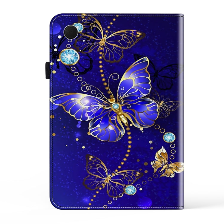 For Samsung Galaxy Tab A8 10.5 2022 Crystal Texture Painted Leather Tablet Case(Diamond Butterflies) by bashfashion