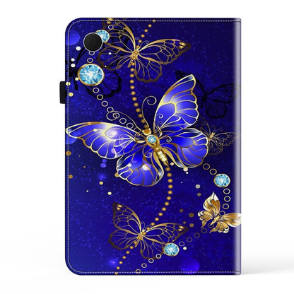 For Samsung Galaxy Tab A8 10.5 2022 Crystal Texture Painted Leather Tablet Case(Diamond Butterflies) by bashfashion