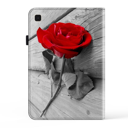 For Samsung Galaxy Tab A7 10.4 Crystal Texture Painted Leather Tablet Case(Rose) by bashfashion