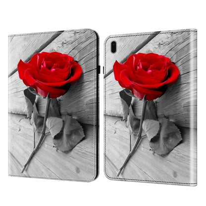 For Samsung Galaxy Tab S9 Crystal Texture Painted Leather Tablet Case(Rose) by bashfashion