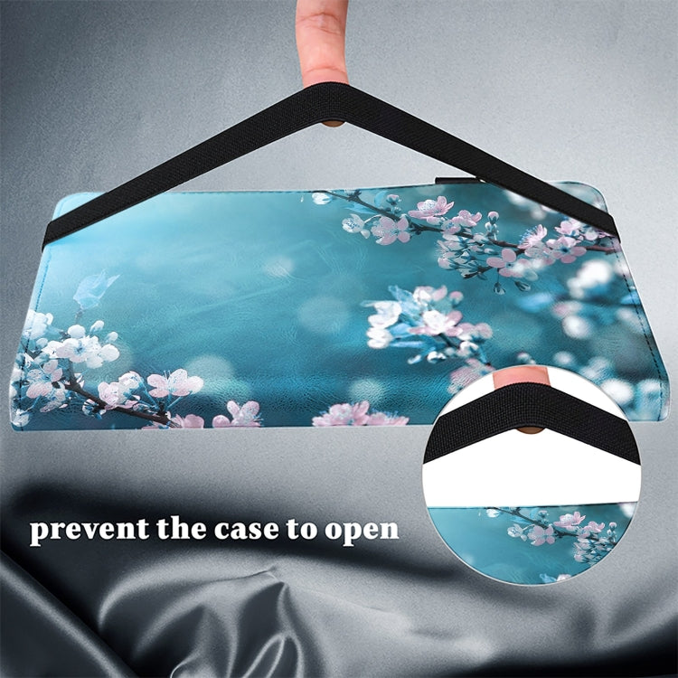 For Samsung Galaxy Tab S9 Ultra Crystal Texture Painted Leather Tablet Case(Plum Bossom) by bashfashion