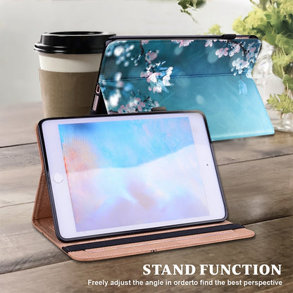 For Samsung Galaxy Tab A 9.7 Crystal Texture Painted Leather Tablet Case(Plum Bossom) by bashfashion