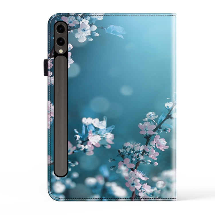 For Samsung Galaxy Tab S7+ / S8+ / S9+ Crystal Texture Painted Leather Tablet Case(Plum Bossom) by bashfashion