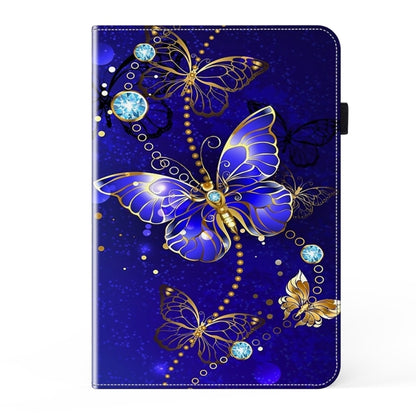 For Samsung Galaxy Tab S7+ / S8+ / S9+ Crystal Texture Painted Leather Tablet Case(Diamond Butterflies) by bashfashion