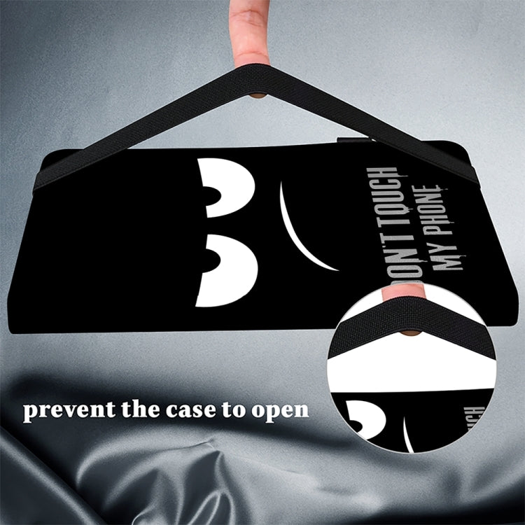 For Samsung Galaxy Tab S7 / S8 / S9 Crystal Texture Painted Leather Tablet Case(Dont Touch My Phone) by bashfashion