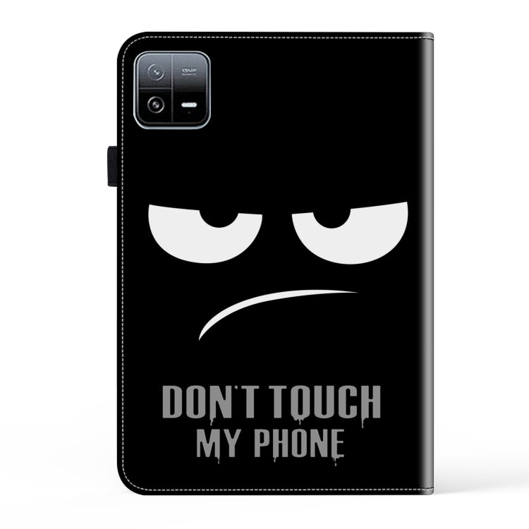 For Xiaomi Pad 6 / Pad 6 Pro Crystal Texture Painted Leather Tablet Case(Dont Touch My Phone) by bashfashion