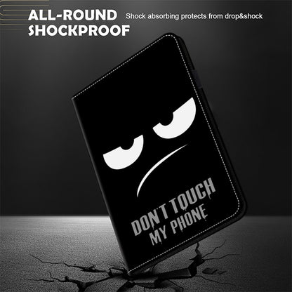 For Huawei MediaPad T5 10.1 Crystal Texture Painted Leather Tablet Case(Dont Touch My Phone) by bashfashion