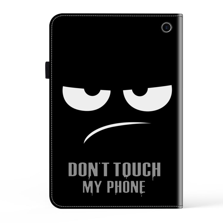 For Amazon Kindle Fire Max 11 Crystal Texture Painted Leather Tablet Case(Dont Touch My Phone) by bashfashion