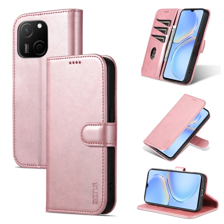 For Huawei P60 / P60 Pro AZNS Skin Feel Calf Texture Flip Leather Phone Case(Rose Gold) by AZNS