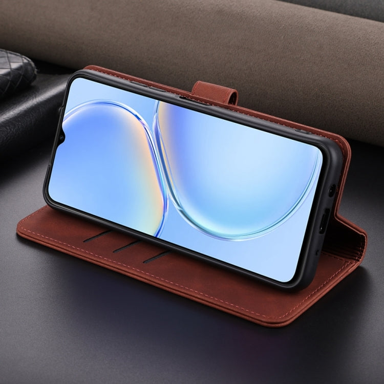 For Huawei P60 / P60 Pro AZNS Skin Feel Calf Texture Flip Leather Phone Case(Black) by AZNS