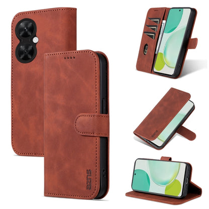 For Huawei Maimang 20 / Enjoy 60 Pro / nova 11i AZNS Skin Feel Calf Texture Flip Leather Phone Case(Brown) by AZNS