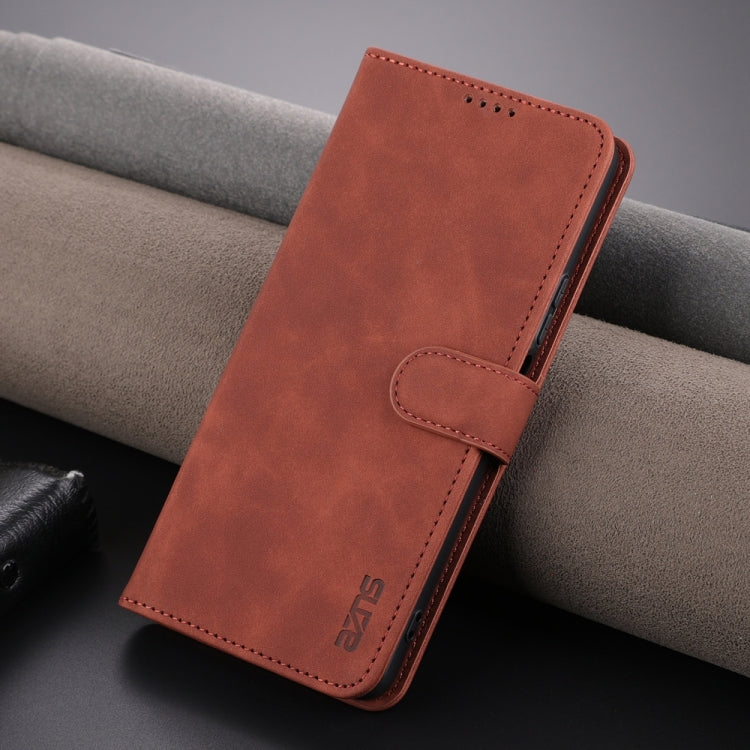 For Huawei Maimang 20 / Enjoy 60 Pro / nova 11i AZNS Skin Feel Calf Texture Flip Leather Phone Case(Brown) by AZNS