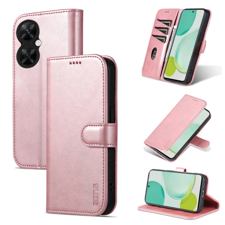 For Huawei Maimang 20 / Enjoy 60 Pro / nova 11i AZNS Skin Feel Calf Texture Flip Leather Phone Case(Rose Gold) by AZNS
