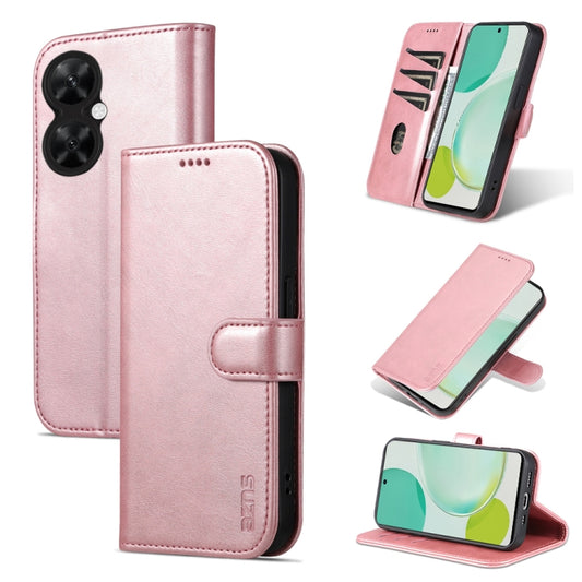 For Huawei Maimang 20 / Enjoy 60 Pro / nova 11i AZNS Skin Feel Calf Texture Flip Leather Phone Case(Rose Gold) by AZNS
