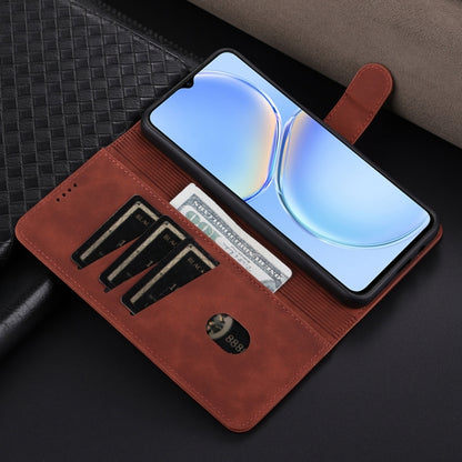 For Huawei Maimang A20 AZNS Skin Feel Calf Texture Flip Leather Phone Case(Brown) by AZNS