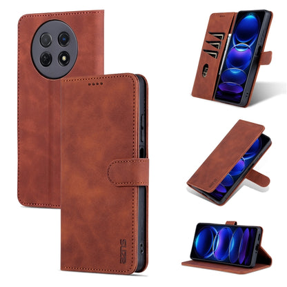 For Huawei Enjoy 60X/nova Y91 AZNS Skin Feel Calf Texture Flip Leather Phone Case(Brown) by AZNS