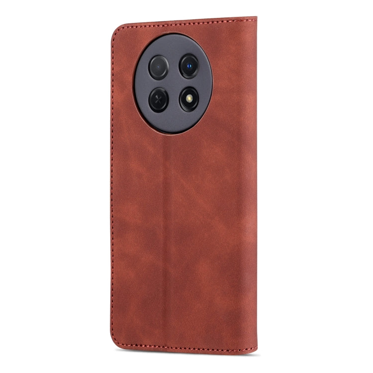 For Huawei Enjoy 60X/nova Y91 AZNS Skin Feel Calf Texture Flip Leather Phone Case(Brown) by AZNS