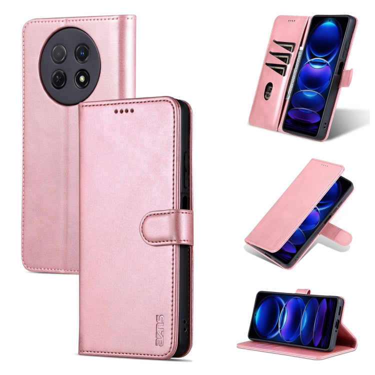 For Huawei Enjoy 60X/nova Y91 AZNS Skin Feel Calf Texture Flip Leather Phone Case(Rose Gold) by AZNS