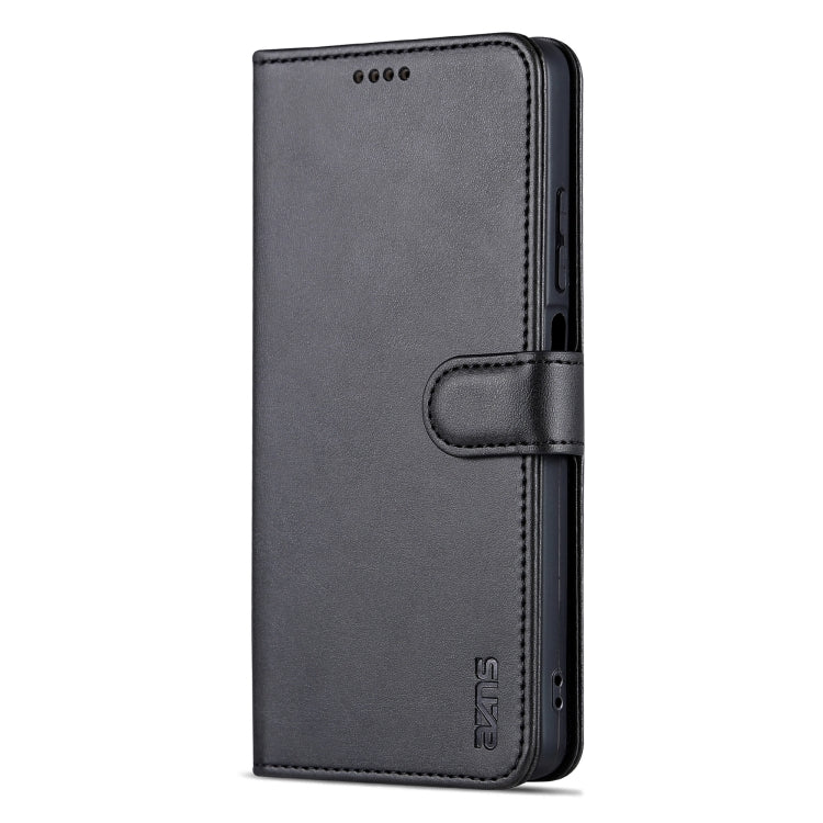 For Huawei Enjoy 60X/nova Y91 AZNS Skin Feel Calf Texture Flip Leather Phone Case(Black) by AZNS