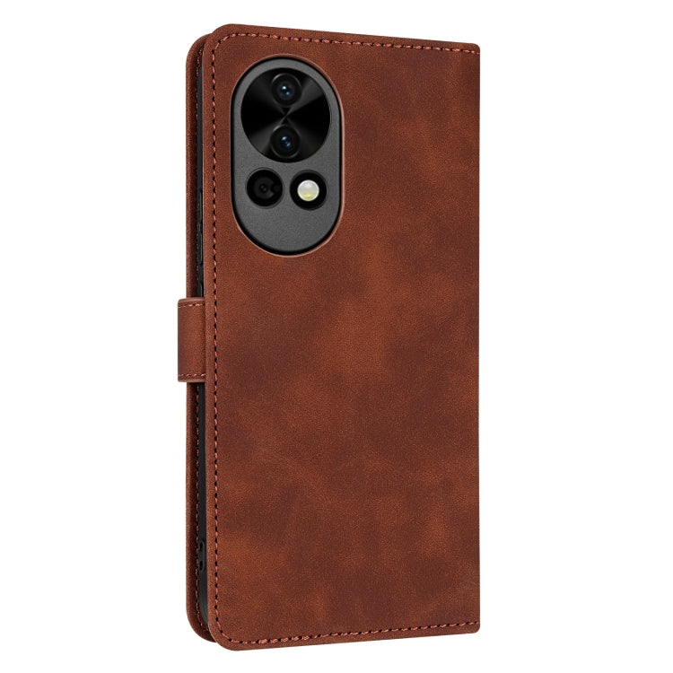 For Huawei nova 12 / nova 13 AZNS Skin Feel Calf Texture Flip Leather Phone Case(Brown) by AZNS