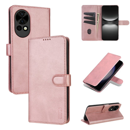 For Huawei nova 12 / nova 13 AZNS Skin Feel Calf Texture Flip Leather Phone Case(Rose Gold) by AZNS