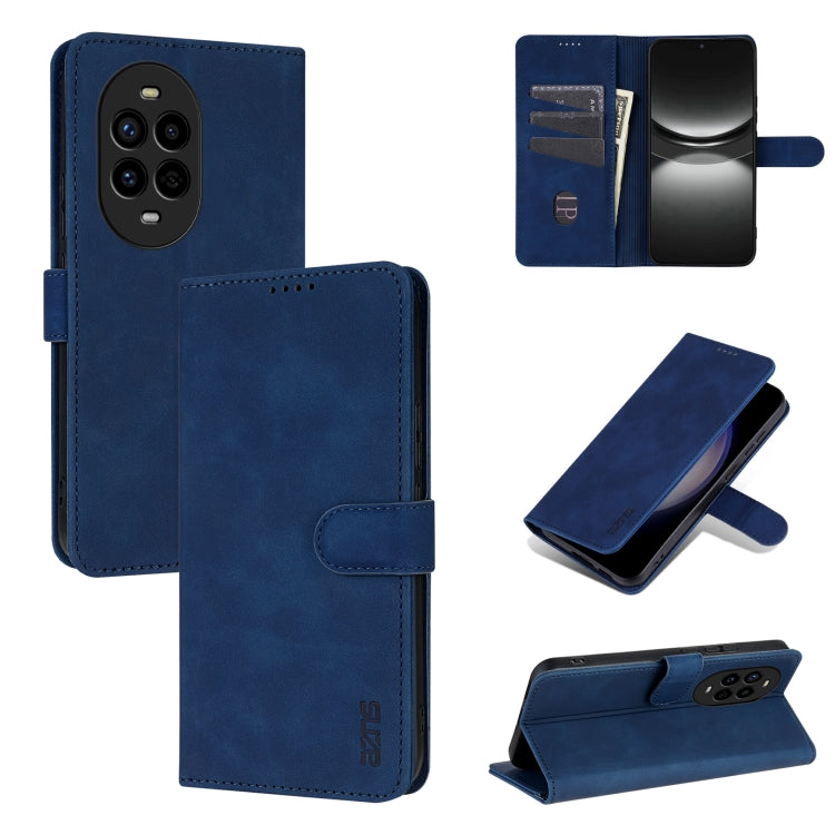For Huawei nova 13 Pro AZNS Skin Feel Calf Texture Flip Leather Phone Case(Blue) by AZNS