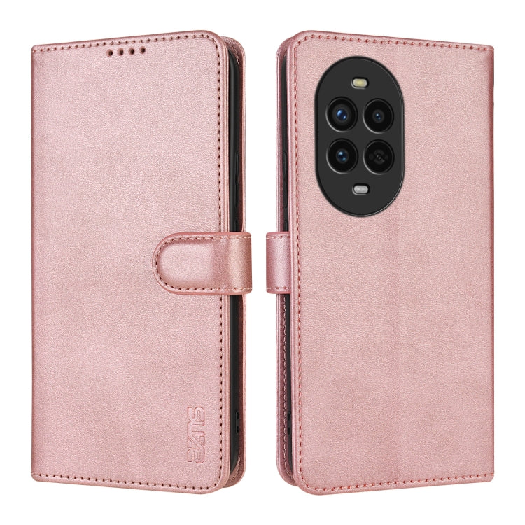For Huawei nova 13 Pro AZNS Skin Feel Calf Texture Flip Leather Phone Case(Rose Gold) by AZNS