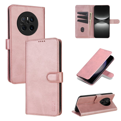 For Huawei Mate 70 AZNS Skin Feel Calf Texture Flip Leather Phone Case(Rose Gold) by AZNS