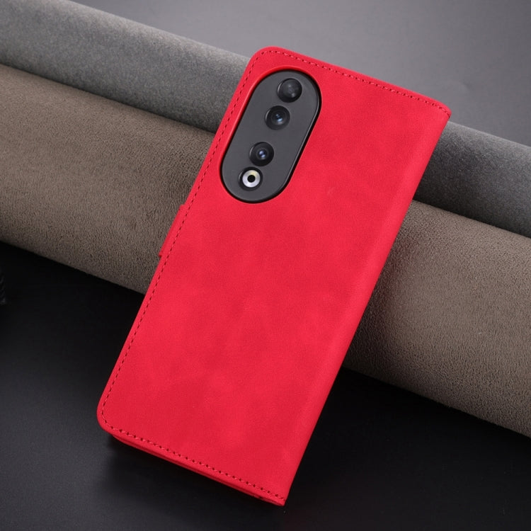 For Honor 90 AZNS Skin Feel Calf Texture Flip Leather Phone Case(Red) by AZNS