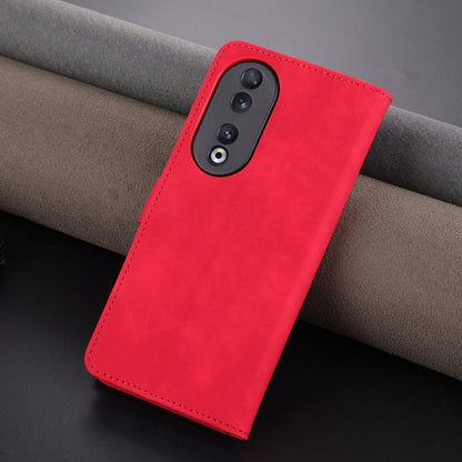 For Honor 90 AZNS Skin Feel Calf Texture Flip Leather Phone Case(Red) by AZNS