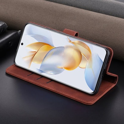 For Honor 90 AZNS Skin Feel Calf Texture Flip Leather Phone Case(Red) by AZNS