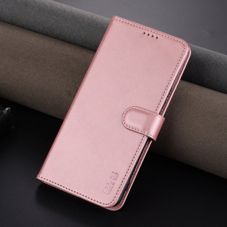 For Honor 90 AZNS Skin Feel Calf Texture Flip Leather Phone Case(Rose Gold) by AZNS
