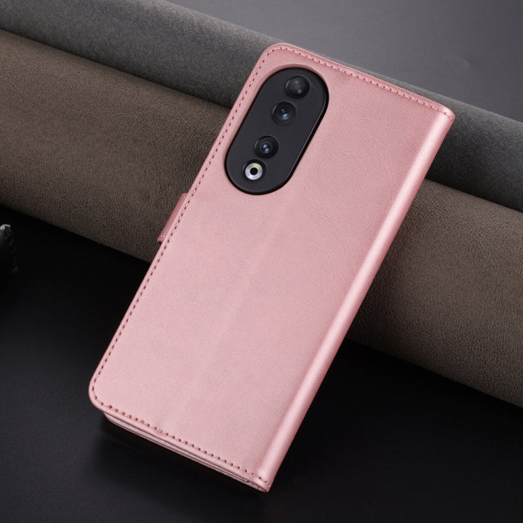 For Honor 90 Pro AZNS Skin Feel Calf Texture Flip Leather Phone Case(Rose Gold) by AZNS