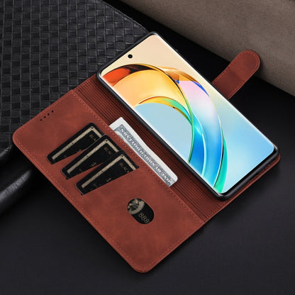 For Honor X50 AZNS Skin Feel Calf Texture Flip Leather Phone Case(Brown) by AZNS