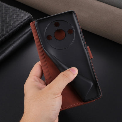 For Honor X50 AZNS Skin Feel Calf Texture Flip Leather Phone Case(Blue) by AZNS