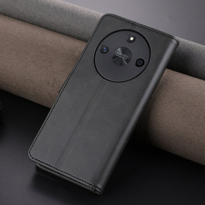 For Honor X50 AZNS Skin Feel Calf Texture Flip Leather Phone Case(Black) by AZNS