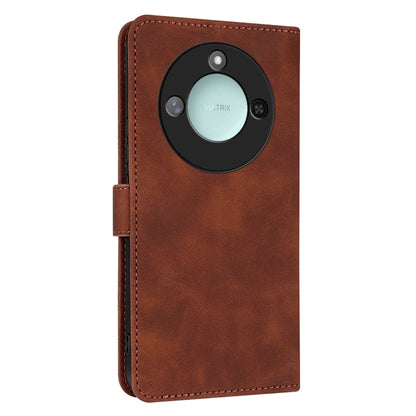 For Honor X60 AZNS Skin Feel Calf Texture Flip Leather Phone Case(Brown) by AZNS