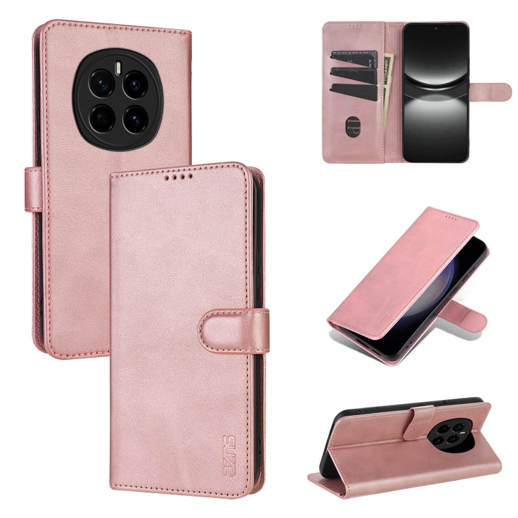 For Honor Magic7 AZNS Skin Feel Calf Texture Flip Leather Phone Case(Rose Gold) by AZNS