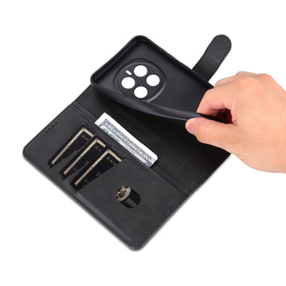 For Honor Magic7 AZNS Skin Feel Calf Texture Flip Leather Phone Case(Black) by AZNS