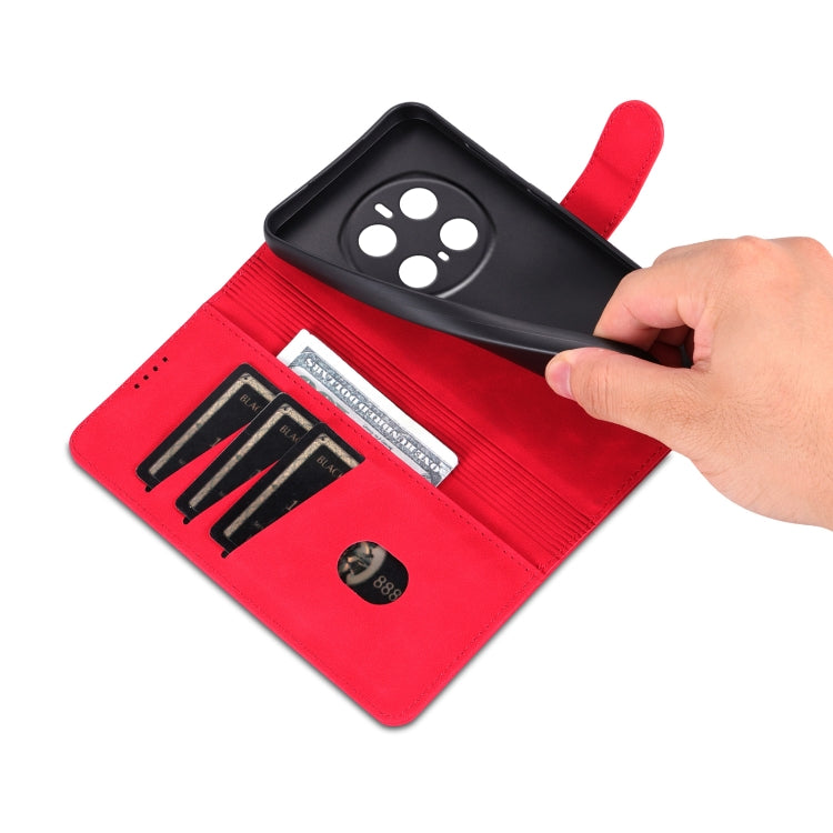 For Honor Magic7 Pro AZNS Skin Feel Calf Texture Flip Leather Phone Case(Red) by AZNS