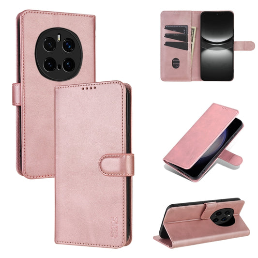 For Honor Magic7 Pro AZNS Skin Feel Calf Texture Flip Leather Phone Case(Rose Gold) by AZNS