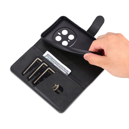 For Honor Magic7 Pro AZNS Skin Feel Calf Texture Flip Leather Phone Case(Black) by AZNS