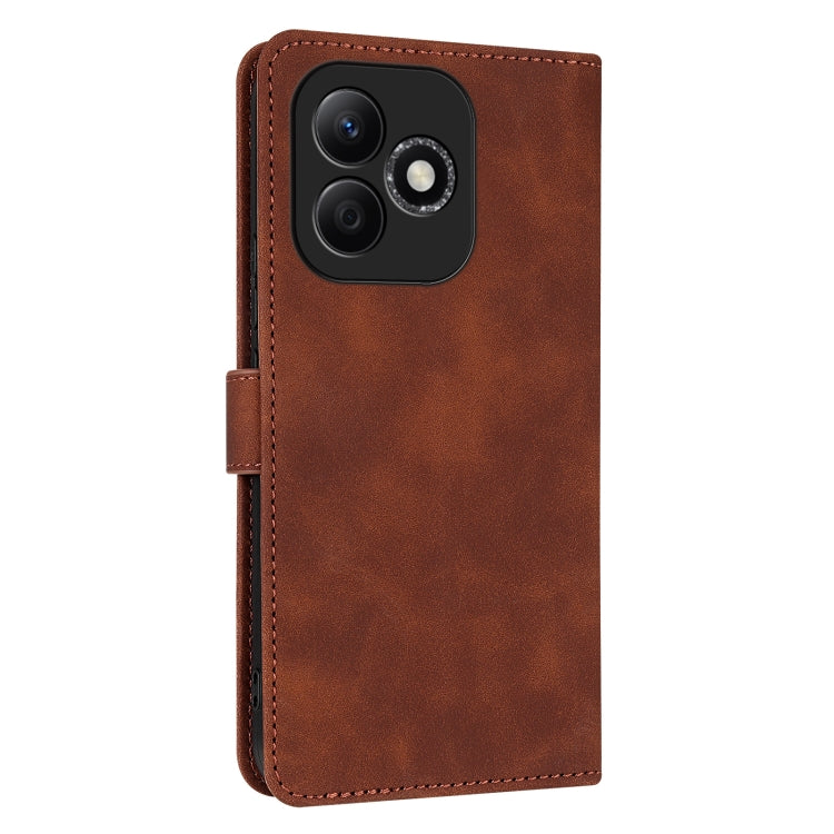 For Honor X60i AZNS Skin Feel Calf Texture Flip Leather Phone Case(Brown) by AZNS