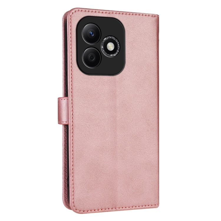For Honor X60i AZNS Skin Feel Calf Texture Flip Leather Phone Case(Rose Gold) by AZNS