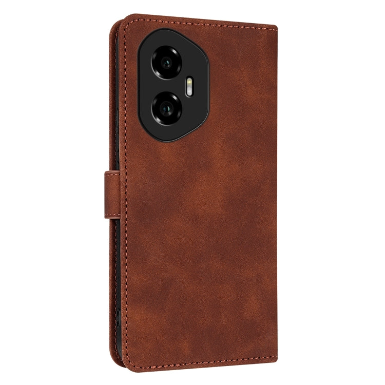 For Honor 300 AZNS Skin Feel Calf Texture Flip Leather Phone Case(Brown) by AZNS