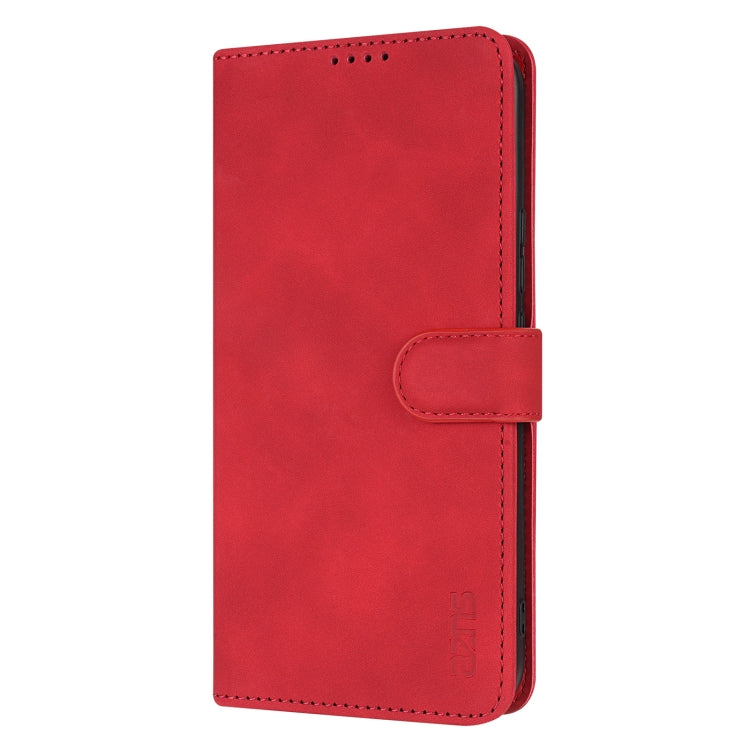 For Honor 300 AZNS Skin Feel Calf Texture Flip Leather Phone Case(Red) by AZNS